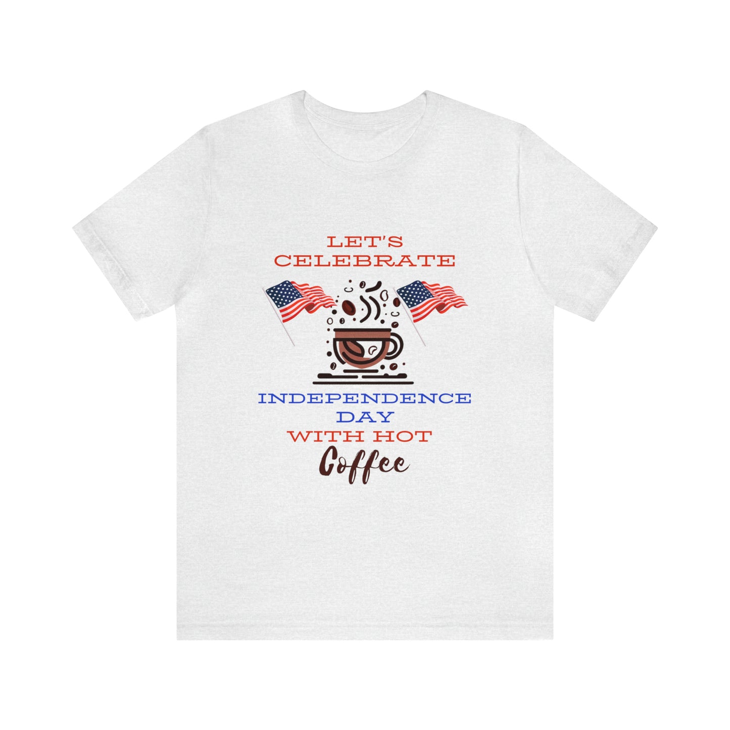 US-Unabhängigkeitstag. Unisex-Kurzarm-T-Shirt aus Jersey