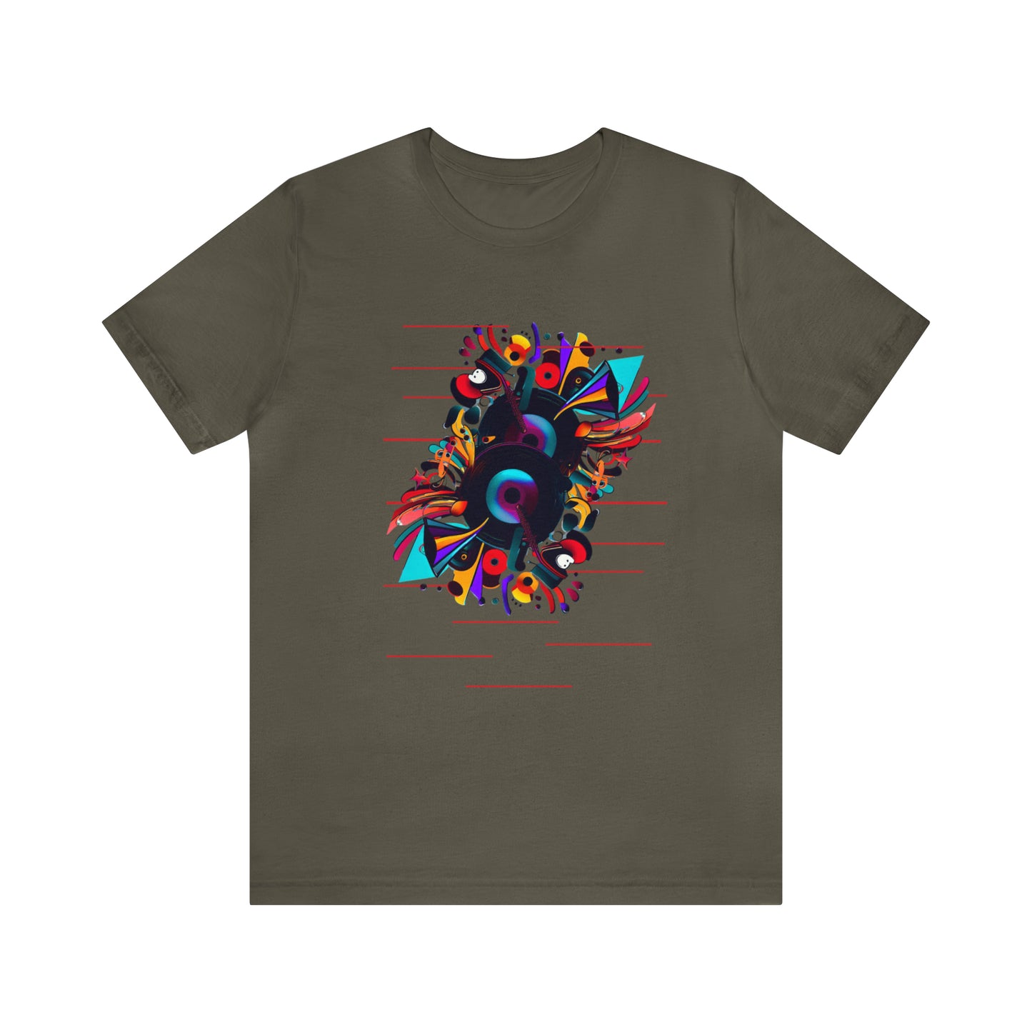 Digitale Farbe | #000074| Unisex-Kurzarm-T-Shirt aus Jersey