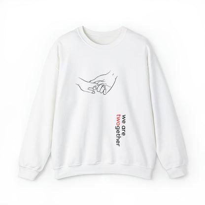 Twogether |weiß| Unisex Heavy Blend™ Rundhals-Sweatshirt