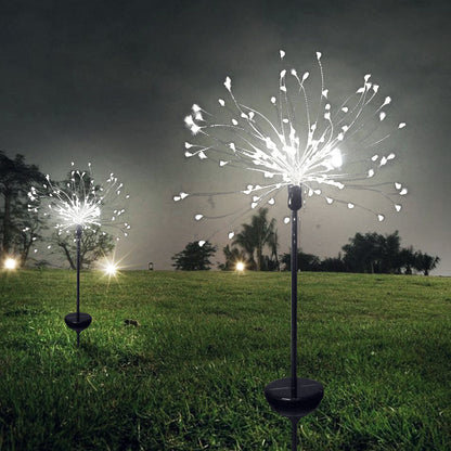 Radiant Solar Firework Illumination for Your Lawn: Eco-Friendly and Dazzling