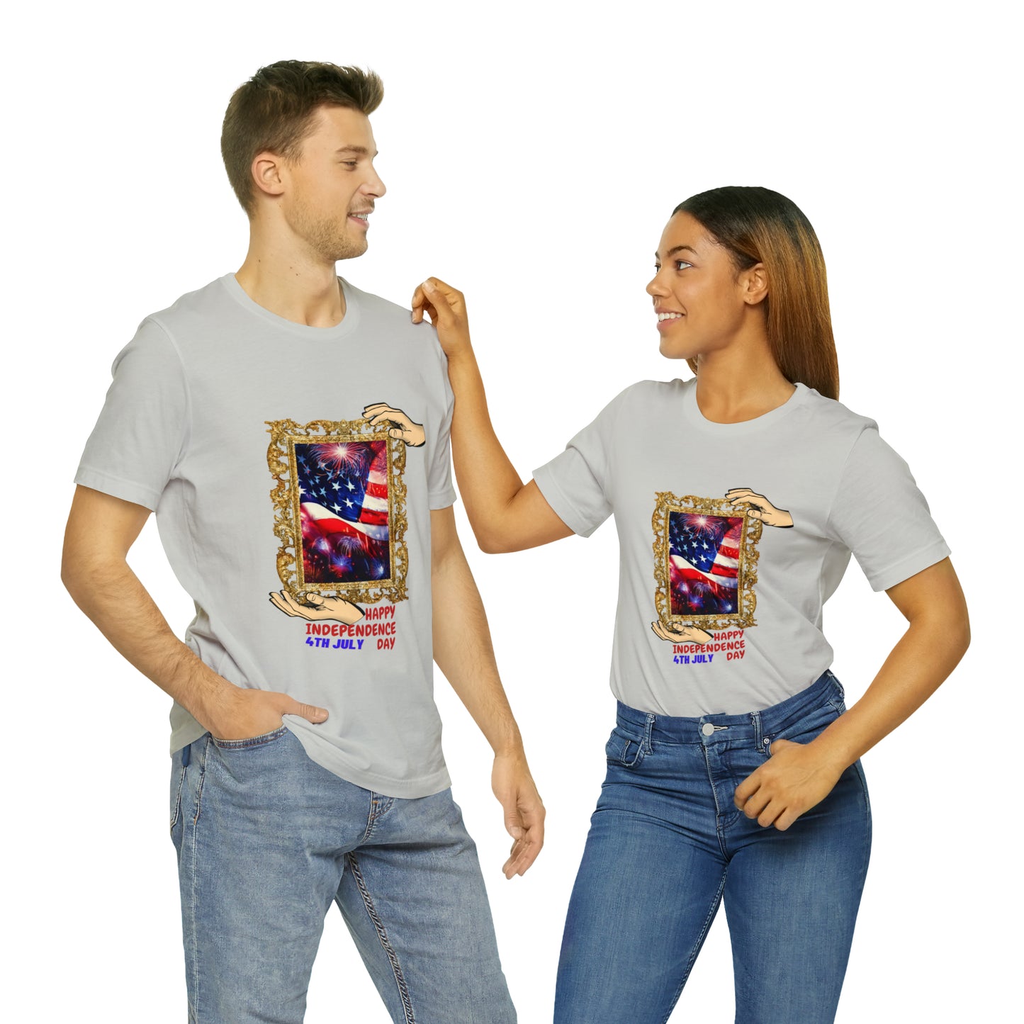 Happy Independence Day Unisex Jersey Short Sleeve Tee