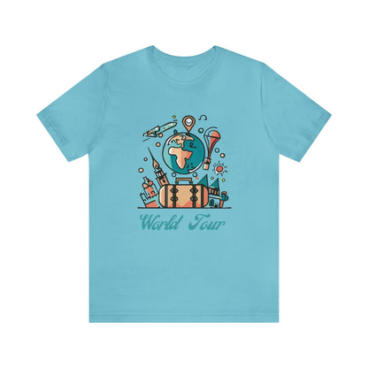 World Tour | #000072 |Unisex Jersey Short Sleeve Tee