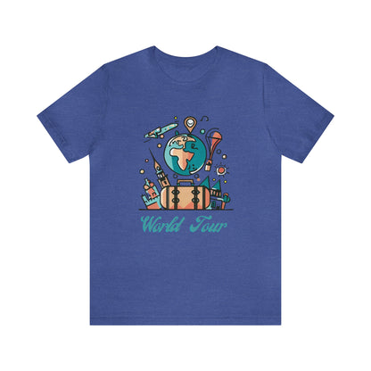 World Tour | #000072 |Unisex Jersey Short Sleeve Tee