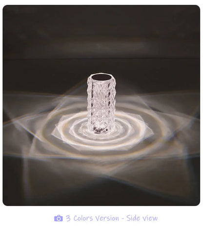 USB Rechargeable Crystal LED Night Light: Perfect for Any Space