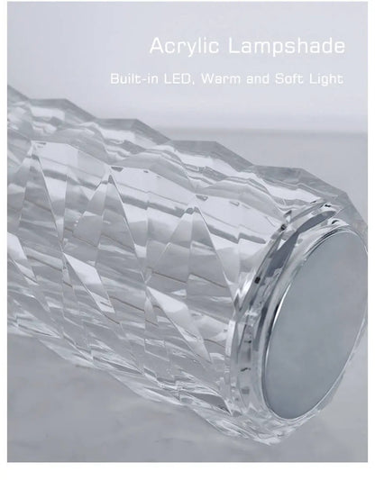 USB-wiederaufladbares Kristall-LED-Nachtlicht: Perfekt für jeden Raum